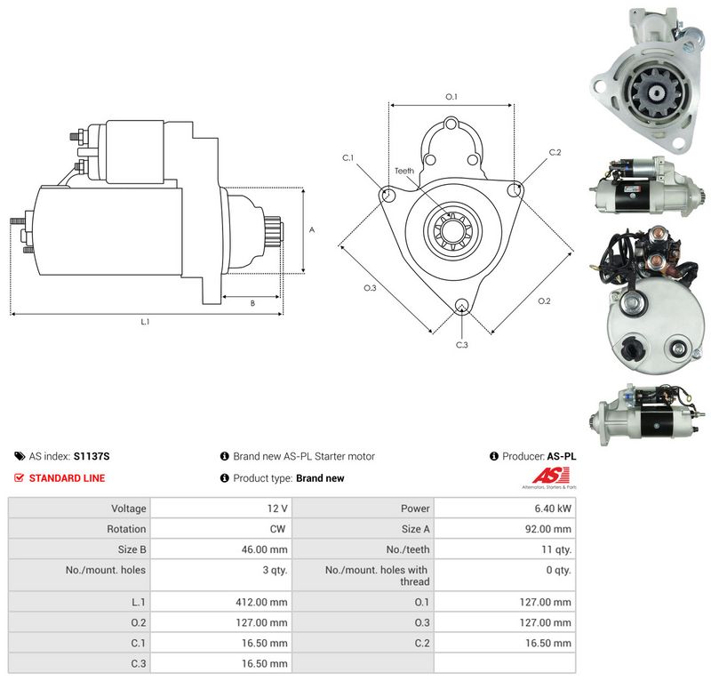 AS-PL S1137S Starter