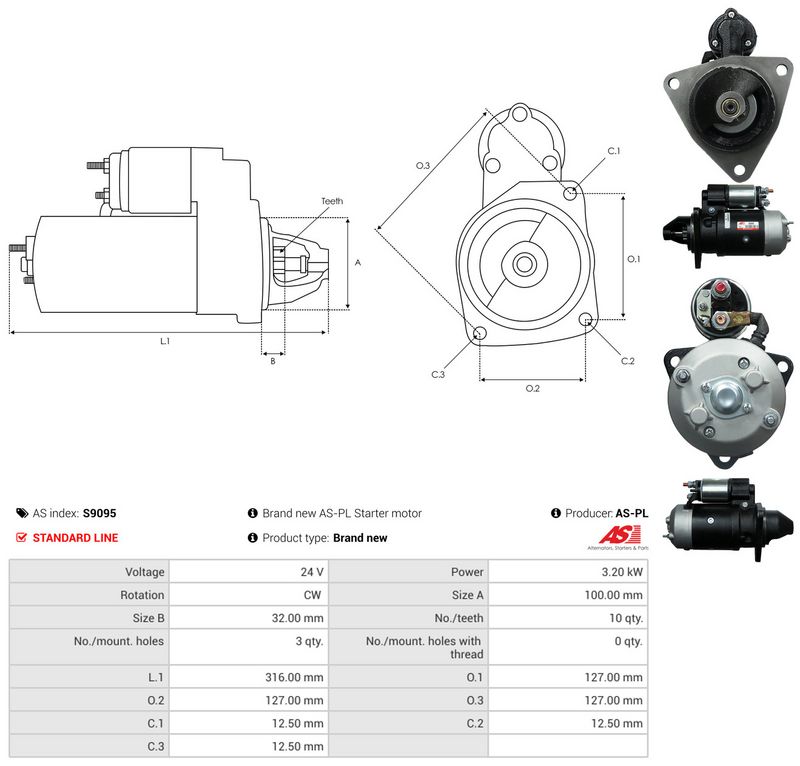 AS-PL S9095 Starter