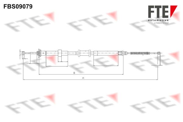 FTE huzal, rögzítőfék 9250299