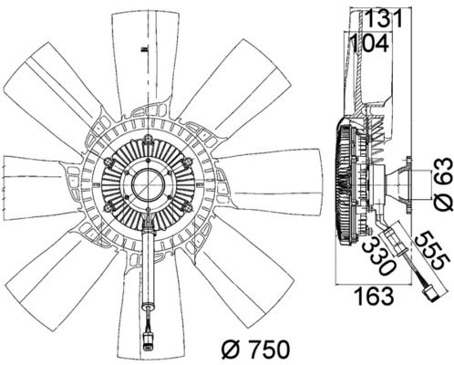 MAHLE CFF 473 000P Fan, engine cooling