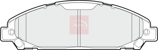 APEC Brake Pad Set, disc brake PAD2048