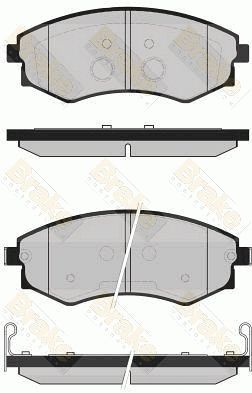 Brake Engineering Brake Pad Set, disc brake PA1726