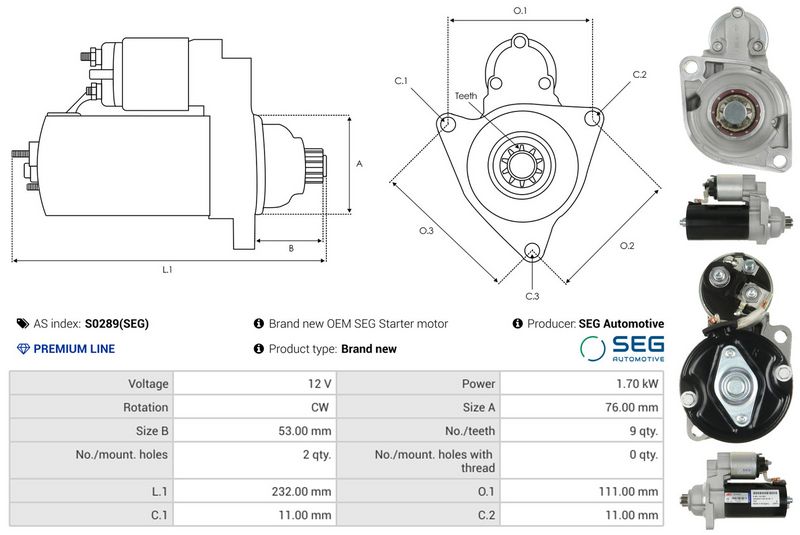 AS-PL S0289(SEG) Starter