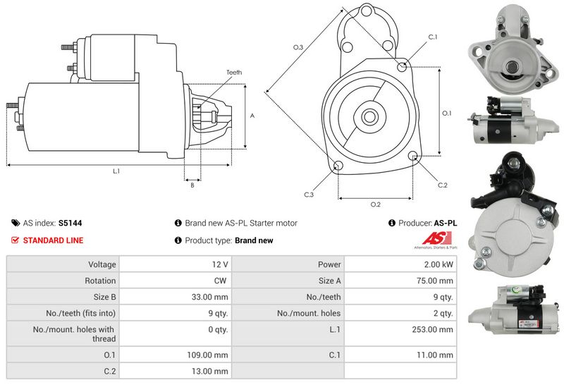 AS-PL S5144 Starter