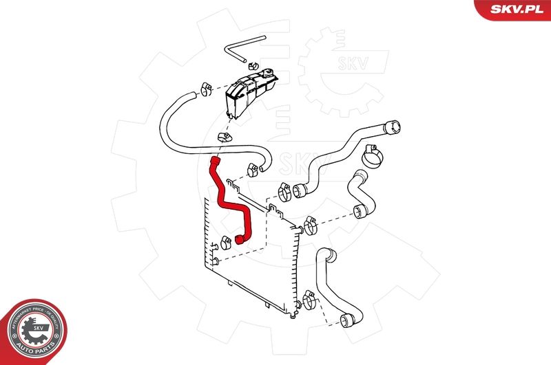 Шланг радіатора, Skv Germany 24SKV300