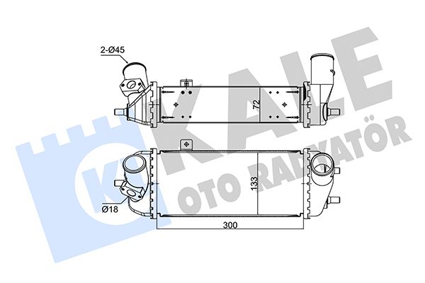 KALE HYUNDAI інтеркулер i20,Kia Soul,Venga 1.4/1.6CRDi 08-