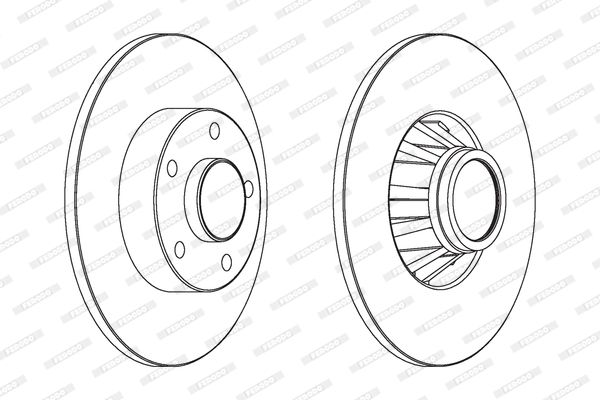 FERODO DDF1498C-1 Brake Disc