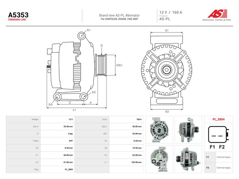 Prekė atitinka OEM kodą: 04801779AG