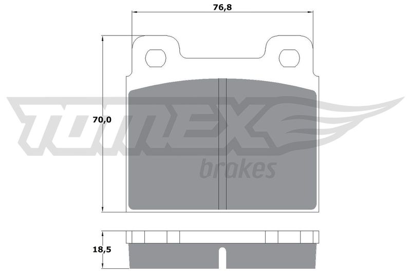 TOMEX Brakes fékbetétkészlet, tárcsafék TX 10-181