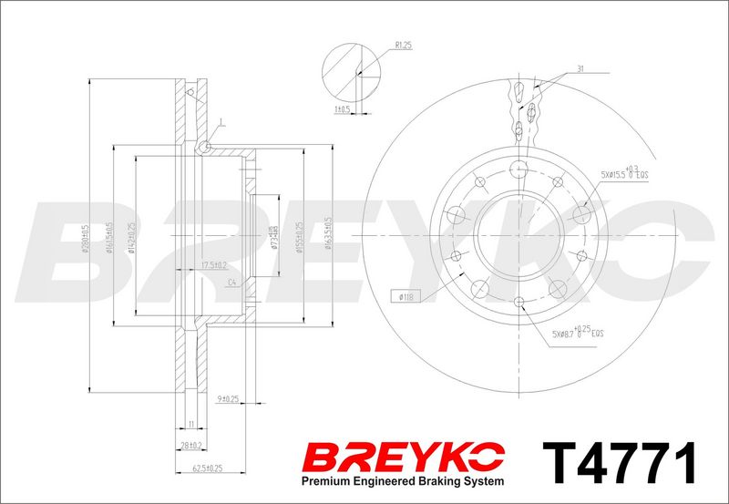 DAVID VASCO T4771 Brake Disc