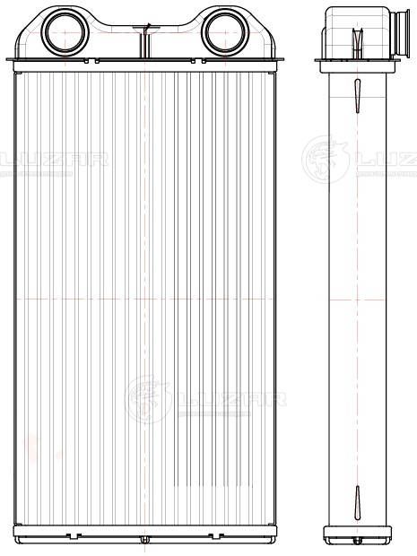 Теплообмінник, система опалення салону, Luzar LRH2145