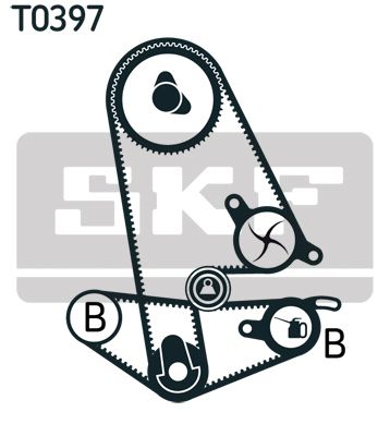 SKF VKMC 93011 Water Pump & Timing Belt Kit