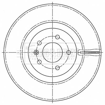Гальмівний диск, Borg & Beck BBD6191S
