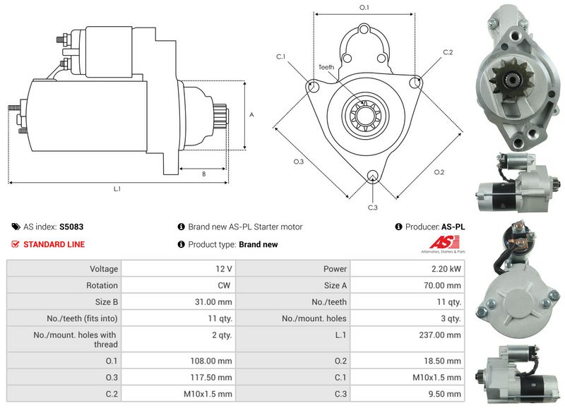AS-PL S5083 Starter