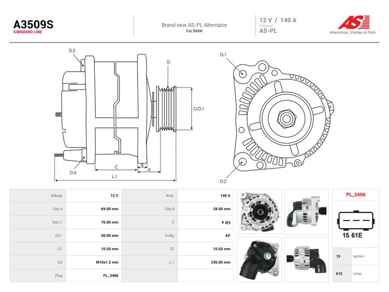 This part match OEM code: 12317510593