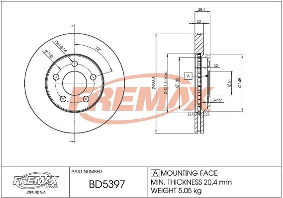 Piduriketas FREMAX BD-5397