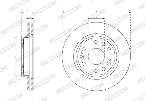 FERODO DDF3195-1 Brake Disc