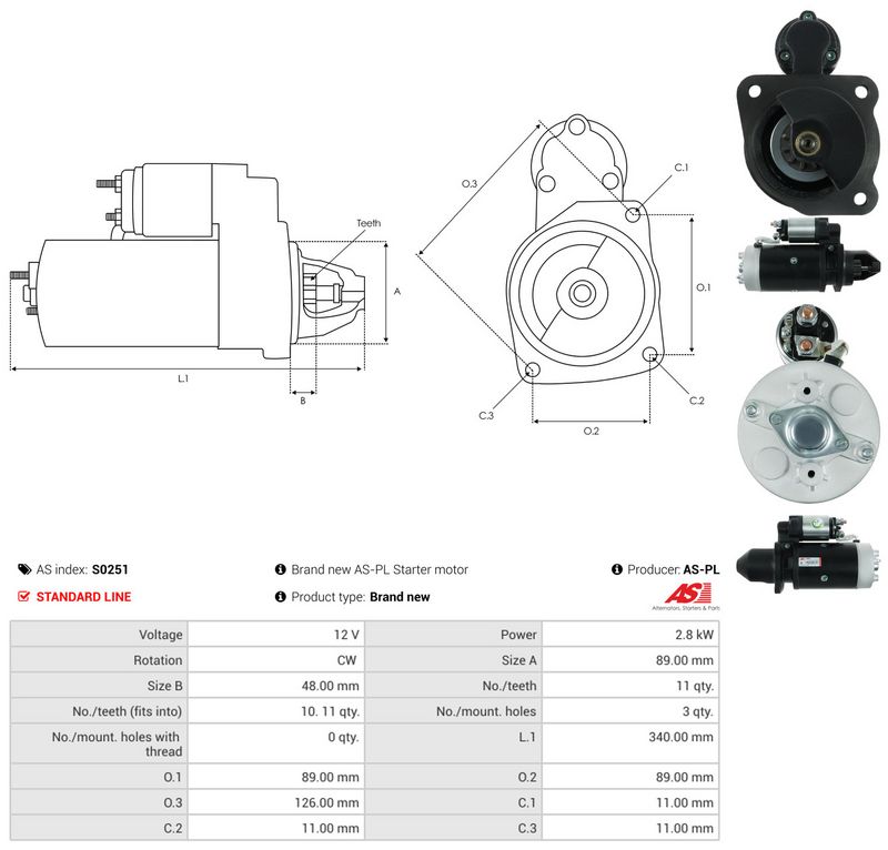 Starter, AS-PL S0251