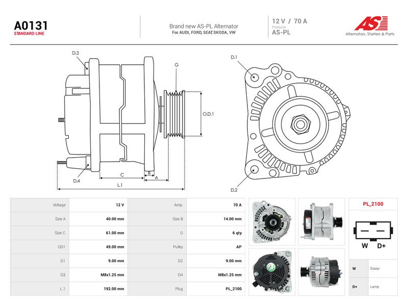 Generaator, AS-PL A0131