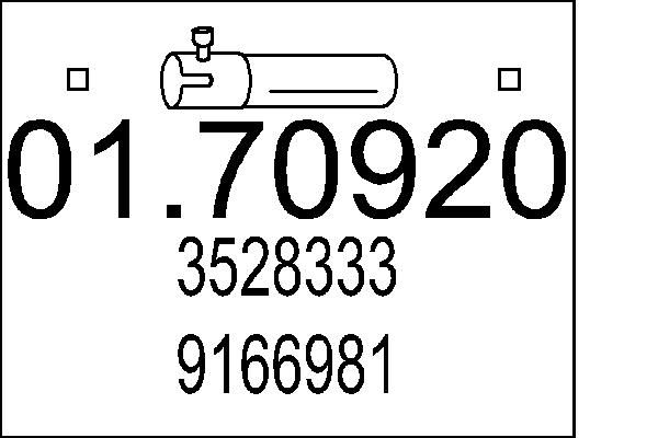 MTS kipufogócső 01.70920