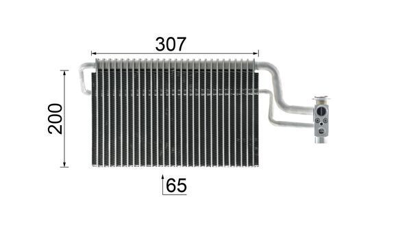 MAHLE AE 146 000P Evaporator, air conditioning