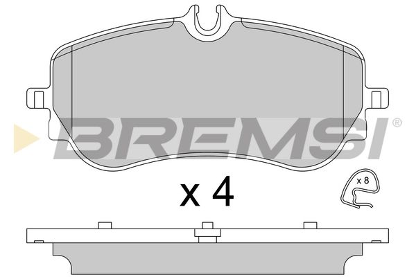 Колодки гальмівні (задні) BREMSI