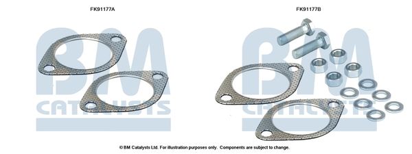 BM CATALYSTS szerelőkészlet, katalizátor FK91177