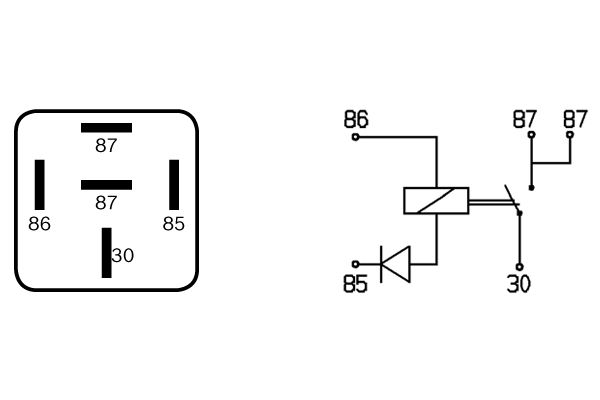 BOSCH 0332014112 Relay, engine management control unit