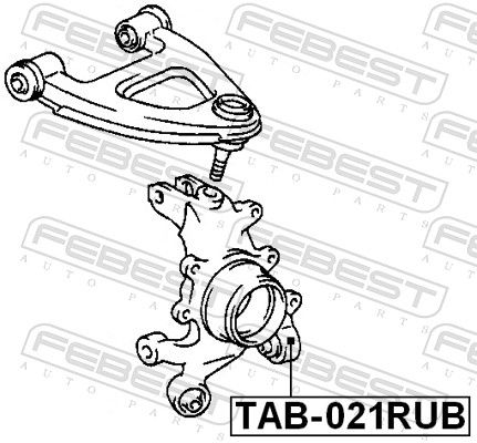 FEBEST TAB-021RUB Mounting, control/trailing arm