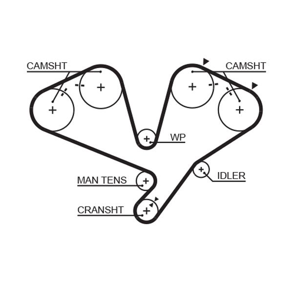 GATES K015442XS Timing Belt Kit