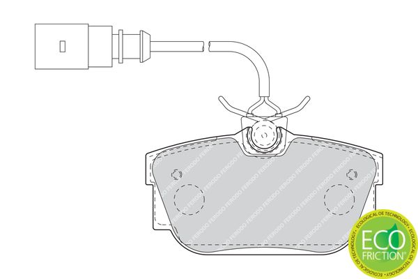 FERODO FDB1482 Brake Pad Set, disc brake