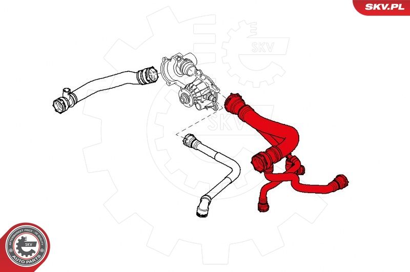 Шланг радіатора, Skv Germany 24SKV245