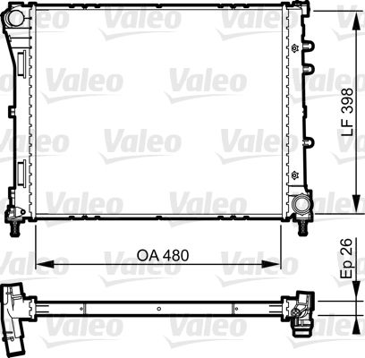 VALEO Radiateur 735273