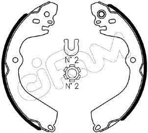 Комплект гальмівних колодок, Cifam 153-610