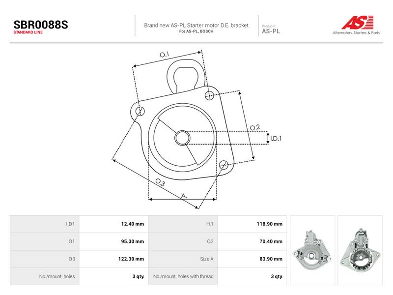 Starterikaas, Karburaator, AS-PL SBR0088S