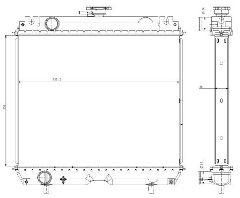NRF 530006 Radiator, engine cooling