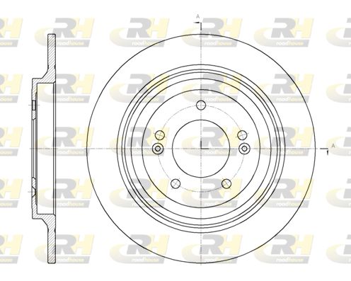 Диск тормозной (задний) ROADHOUSE