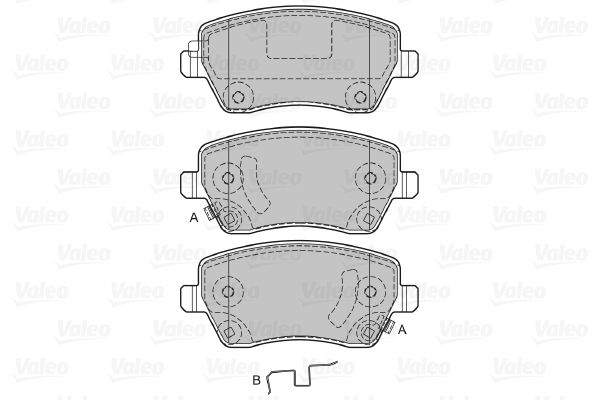 VALEO 598641 Brake Pad Set, disc brake