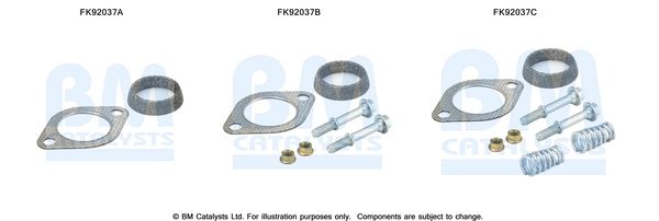 BM CATALYSTS szerelőkészlet, katalizátor FK92037