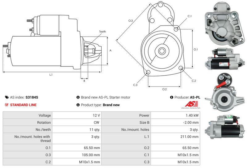 AS-PL S3184S Starter