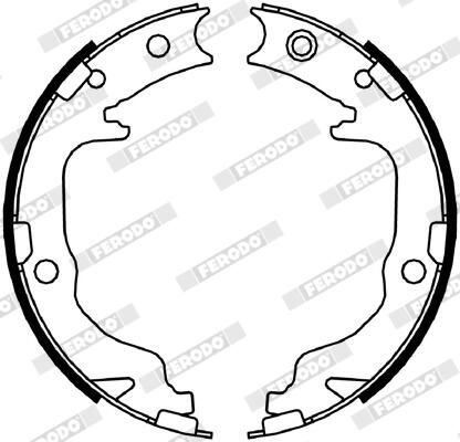 FERODO FSB4059 Brake Shoe Set, parking brake
