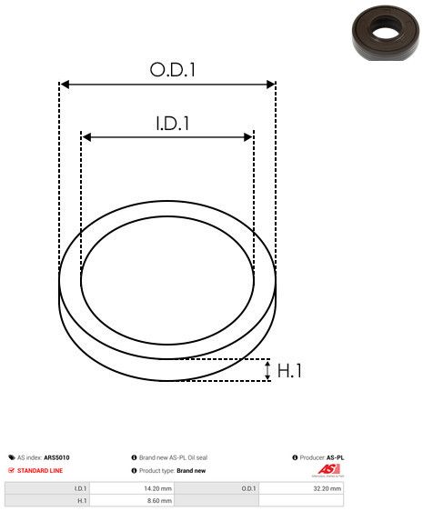 AS-PL ARS5010 Repair Set, alternator