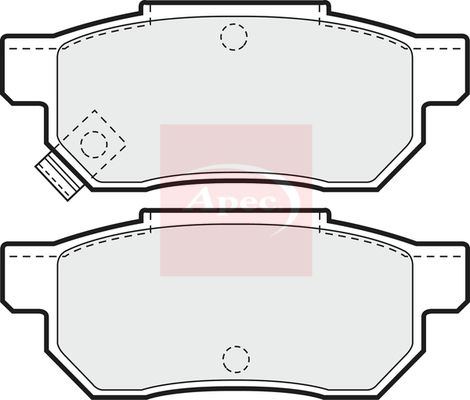 APEC Brake Pad Set, disc brake PAD611
