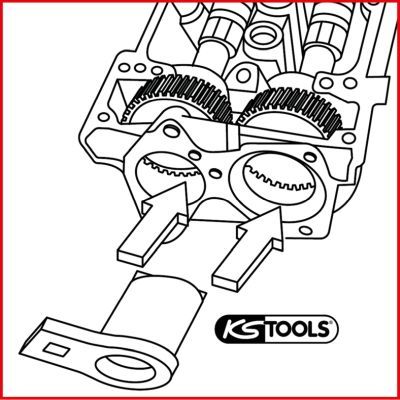KS TOOLS 400.2429 Стопорний інструмент, кулачковий вал