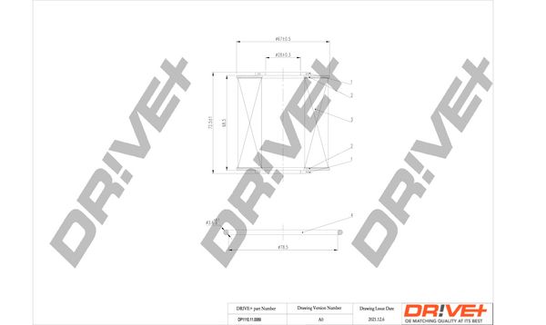 Оливний фільтр, Dr!Ve+ DP1110.11.0069