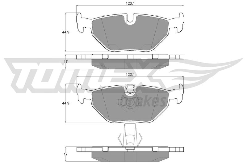 TOMEX Brakes fékbetétkészlet, tárcsafék TX 13-21