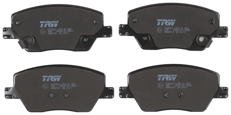 TRW GDB2151 Brake Pad Set, disc brake
