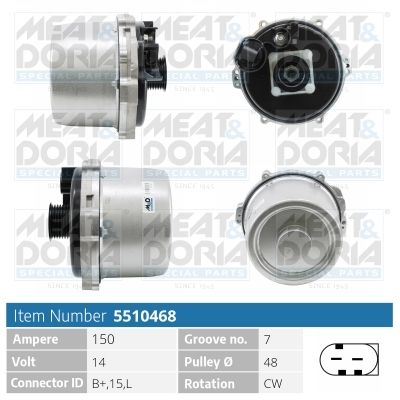 MEAT & DORIA Dynamo / Alternator 5510468