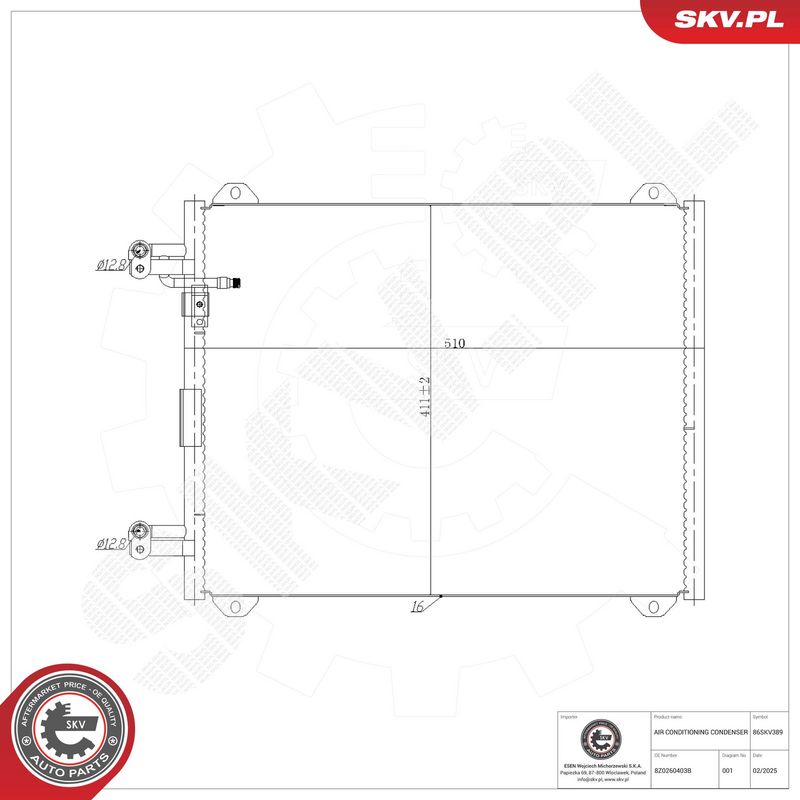 Kondensaator, kliimaseade, ESEN SKV 86SKV389