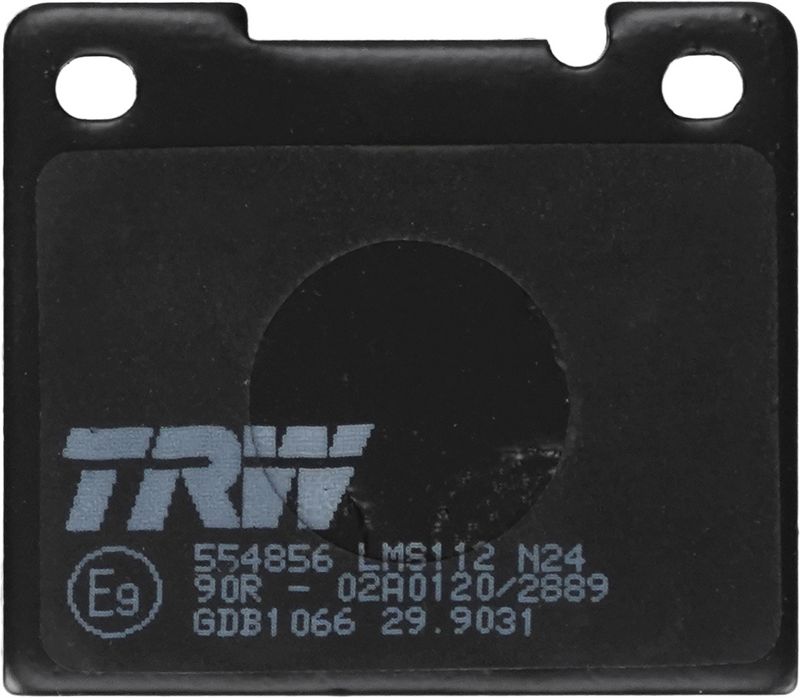 Piduriklotsi komplekt, ketaspidur, TRW GDB1066